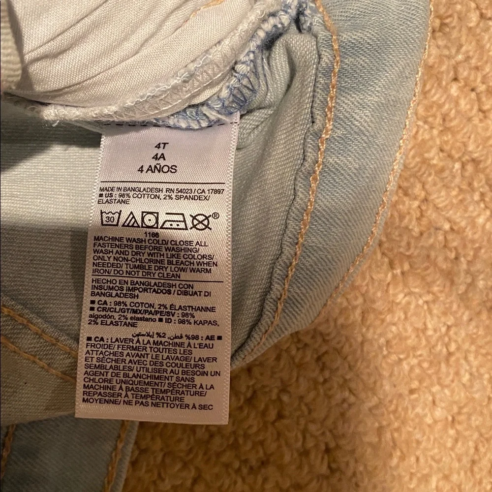 Old Navy Toddler Light Blue Denim Jean Jacket 4T